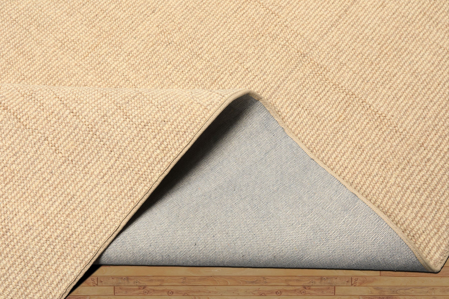 Multi Size Beige Tan Color Hand Loomed Berber Wool Contemporary Oriental Rug