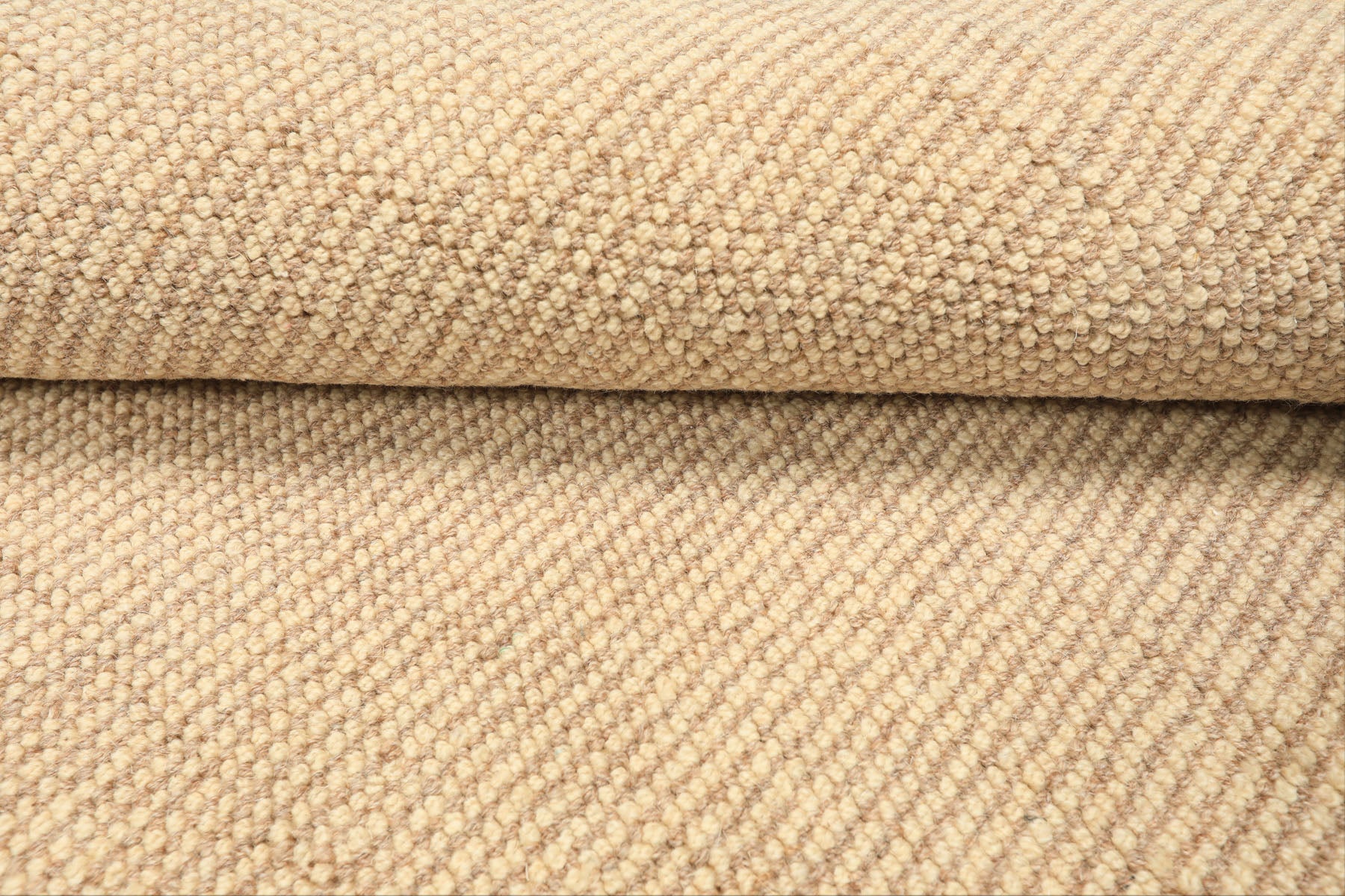 Multi Size Beige Tan Color Hand Loomed Berber Wool Contemporary Oriental Rug