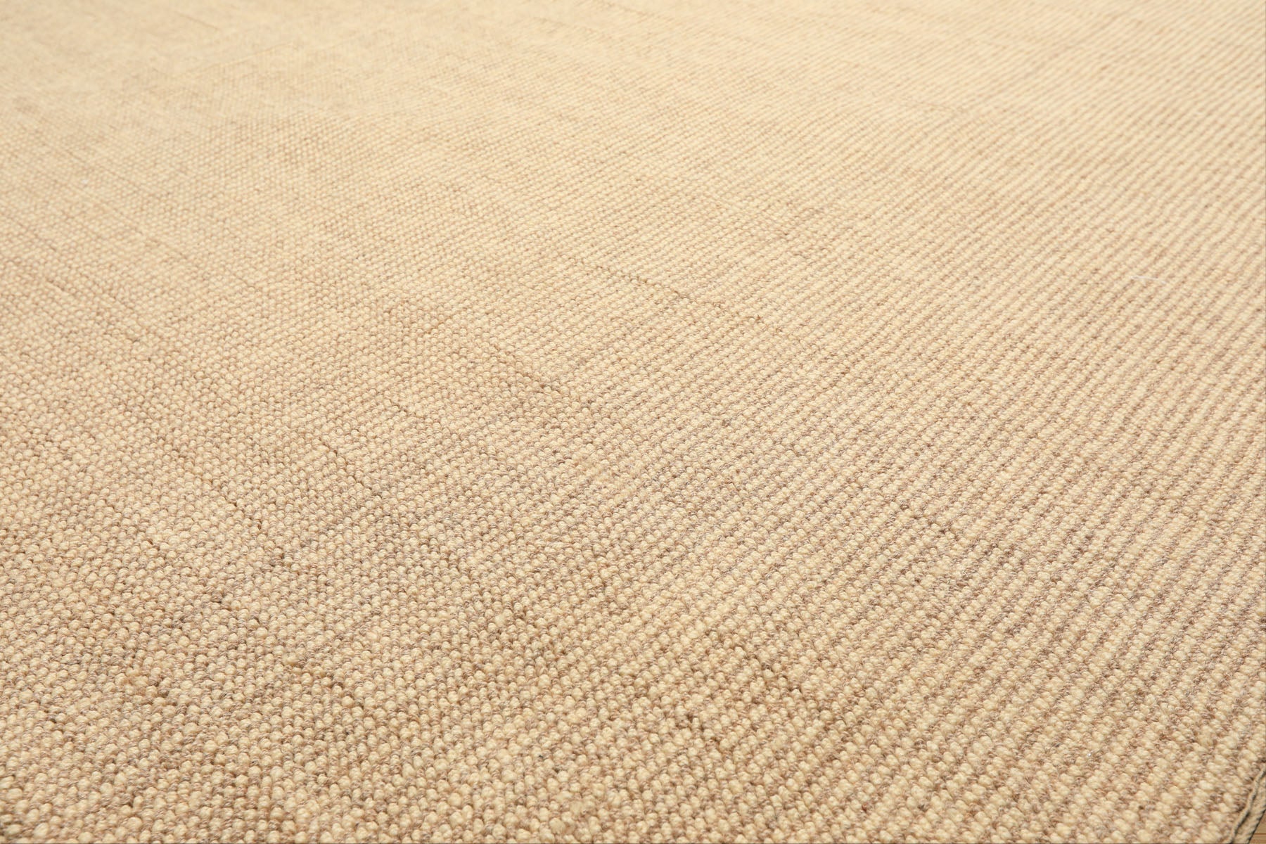 Multi Size Beige Tan Color Hand Loomed Berber Wool Contemporary Oriental Rug