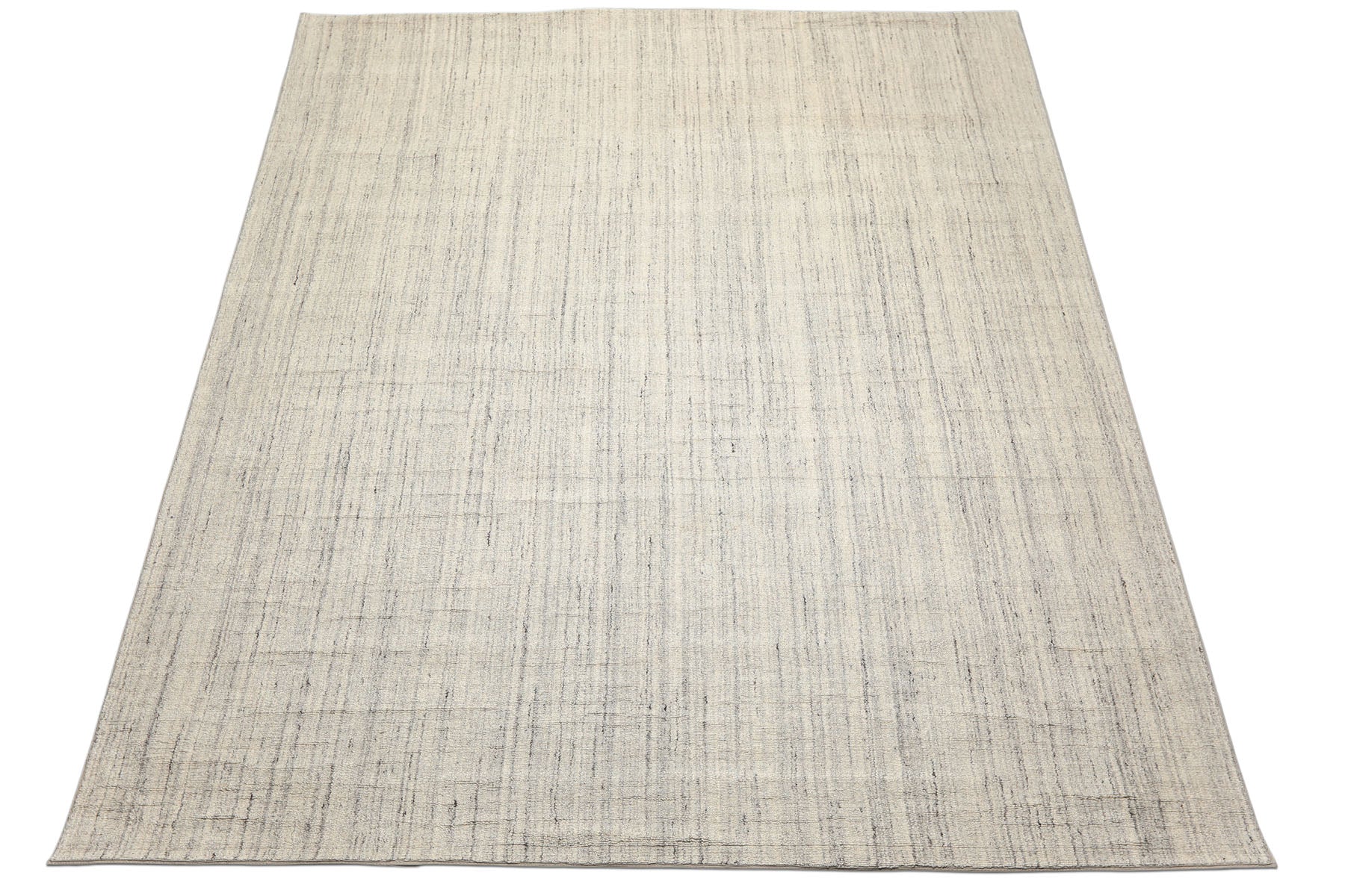 Multi Size Ivory Gray Color Hand Loomed  Wool Contemporary Oriental Rug