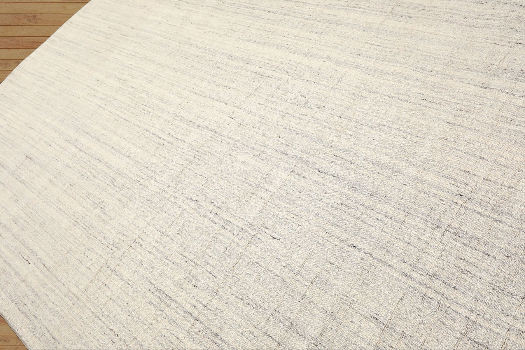 Multi Size Ivory Gray Color Hand Loomed  Wool Contemporary Oriental Rug