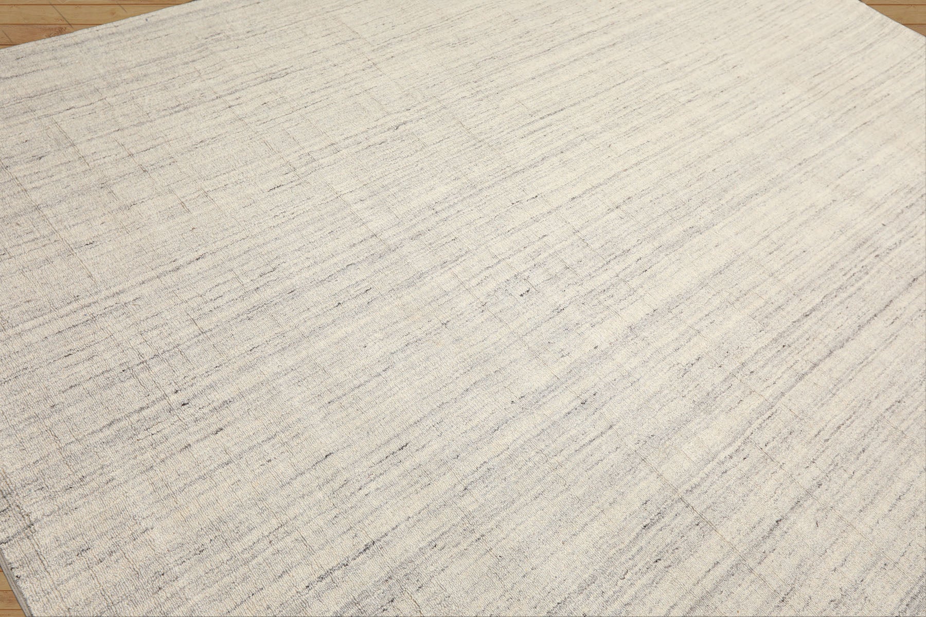 Multi Size Ivory Gray Color Hand Loomed  Wool Contemporary Oriental Rug