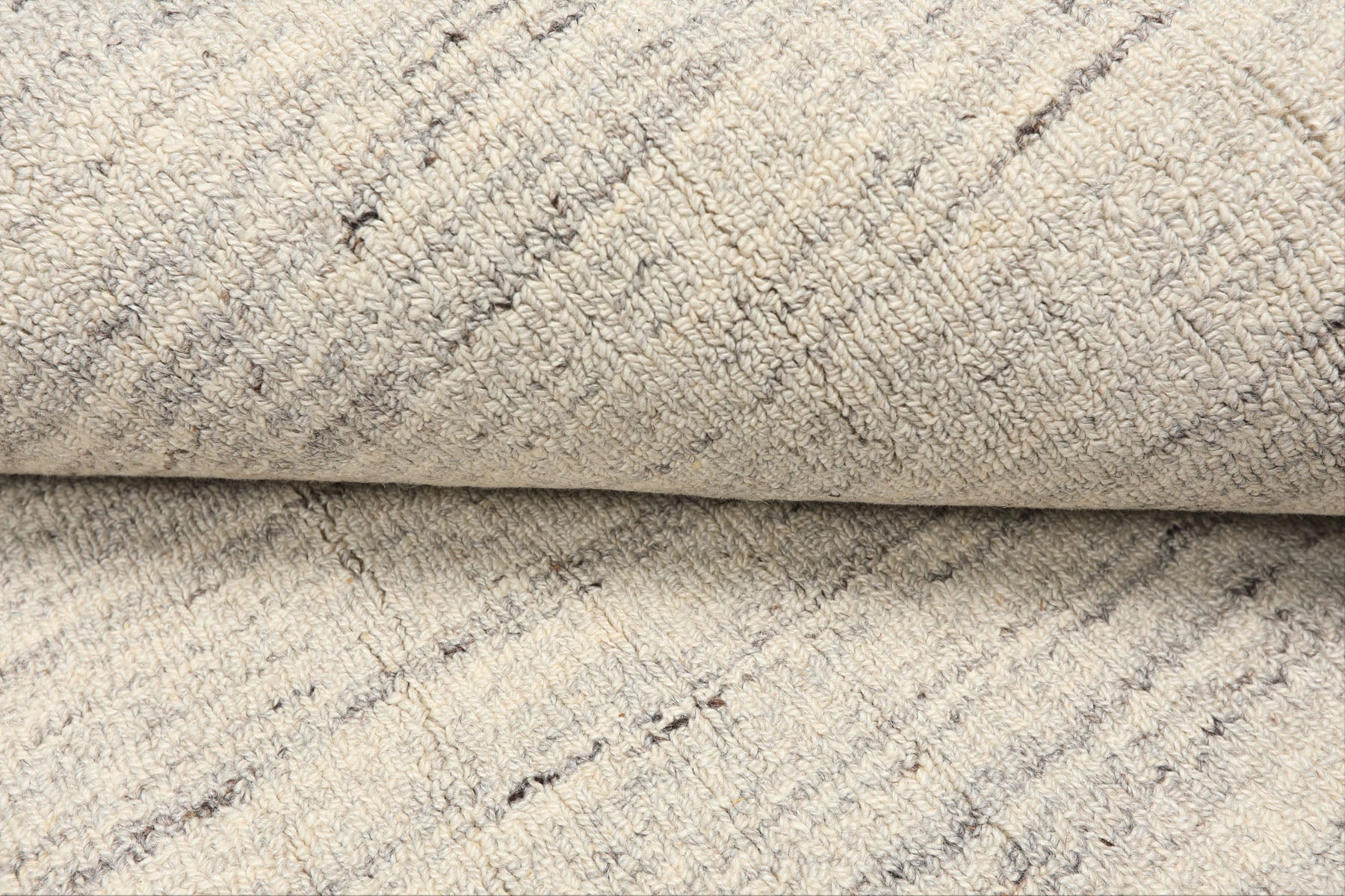 Multi Size Ivory Gray Color Hand Loomed  Wool Contemporary Oriental Rug