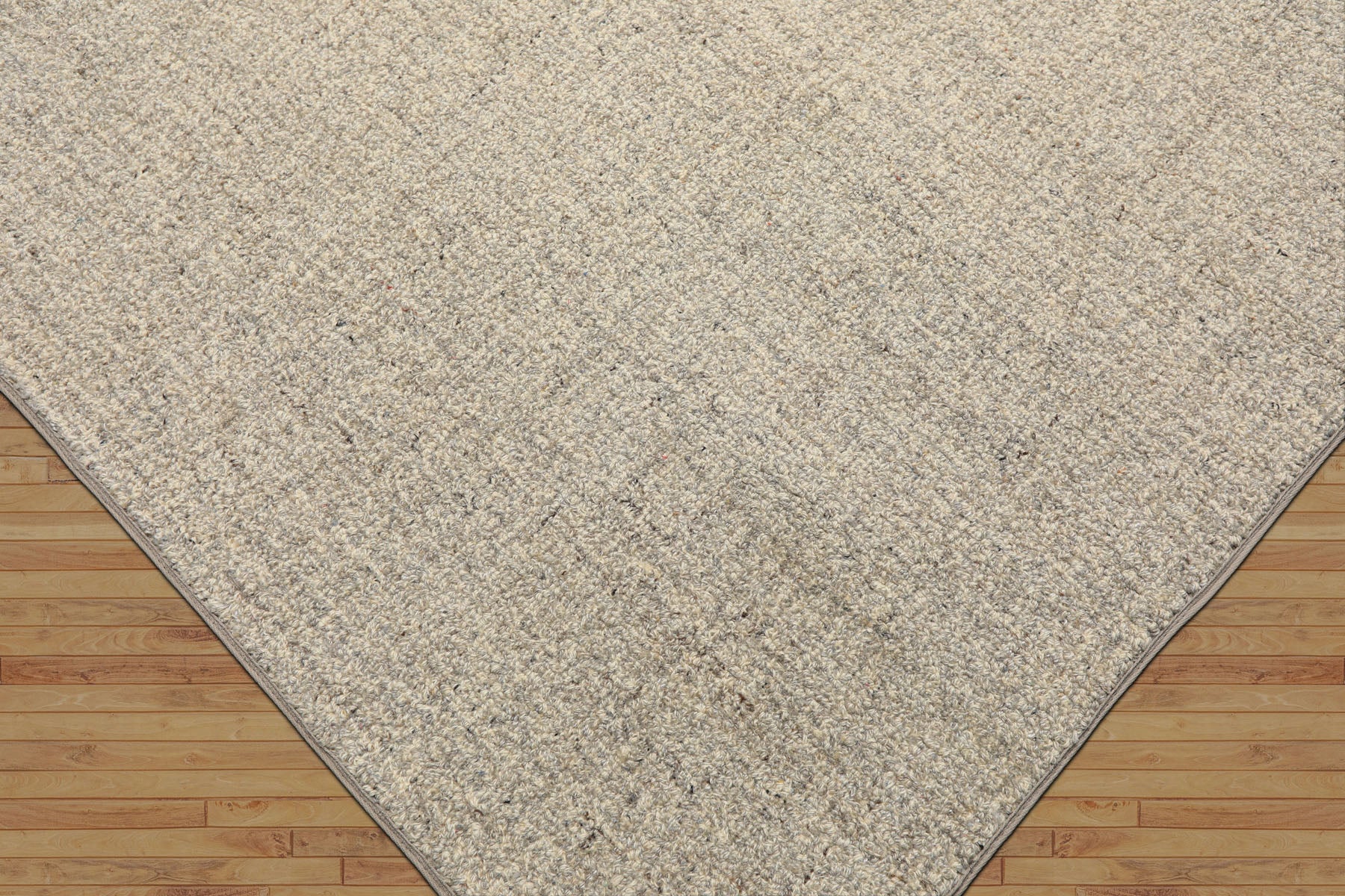 Multi Size Ivory Gray Color Hand Loomed  Wool Contemporary Oriental Rug