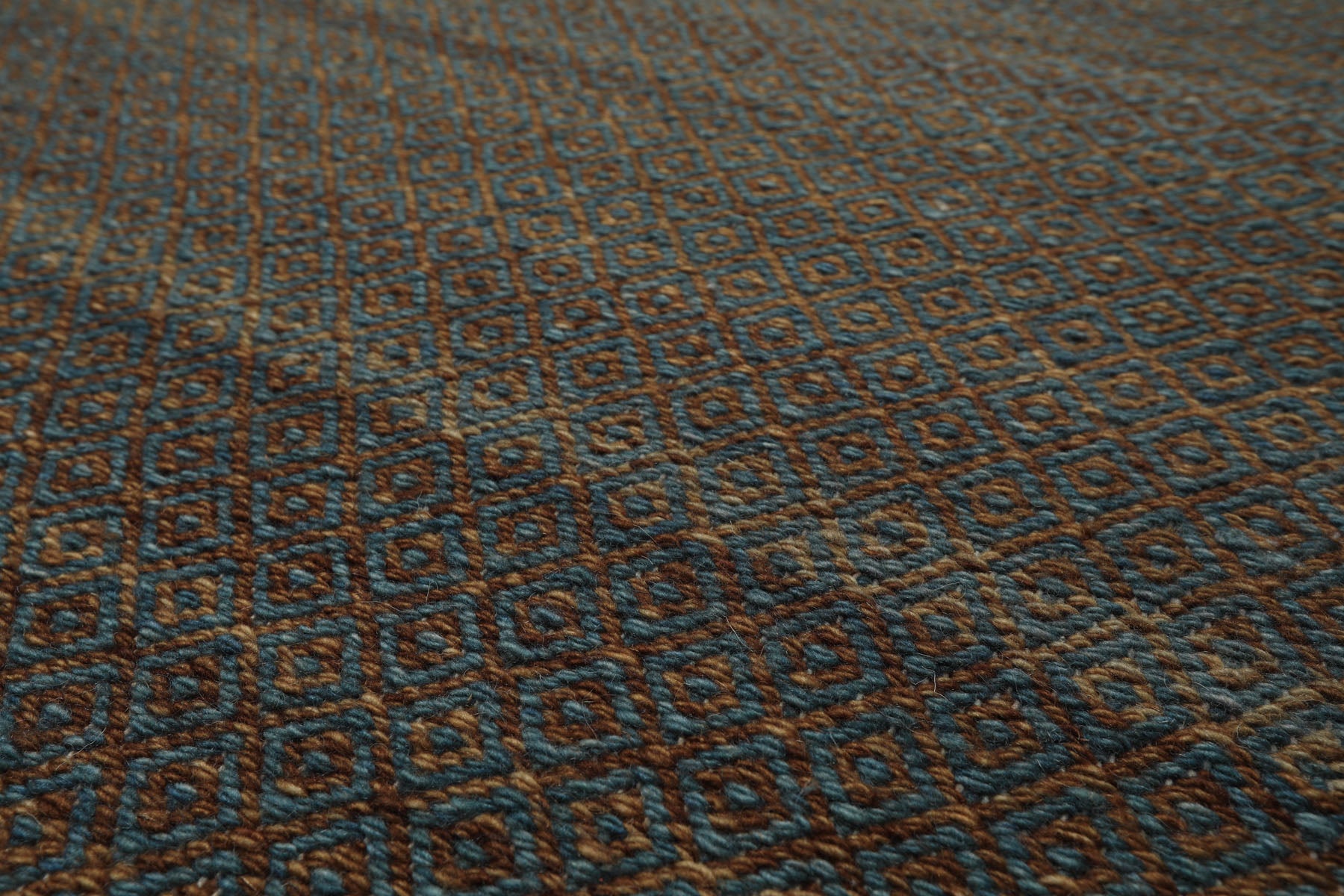 8x10 Teal, Brown, Color Hand Woven Kilim Wool Modern & Contemporary Oriental Rug