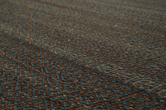 8x10 Teal, Brown, Color Hand Woven Kilim Wool Modern & Contemporary Oriental Rug