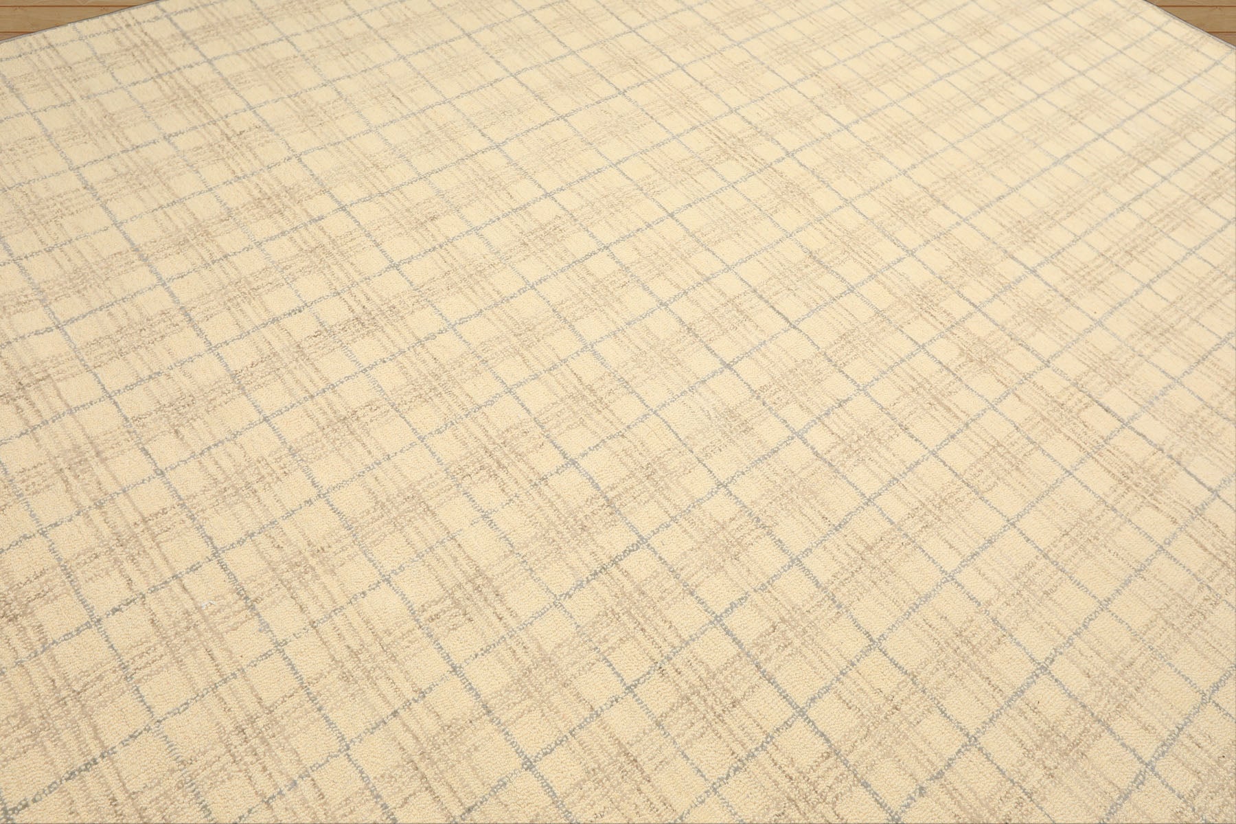 Multi Size Ivory Beige Slate Color Hand Loomed  Wool Contemporary Oriental Rug