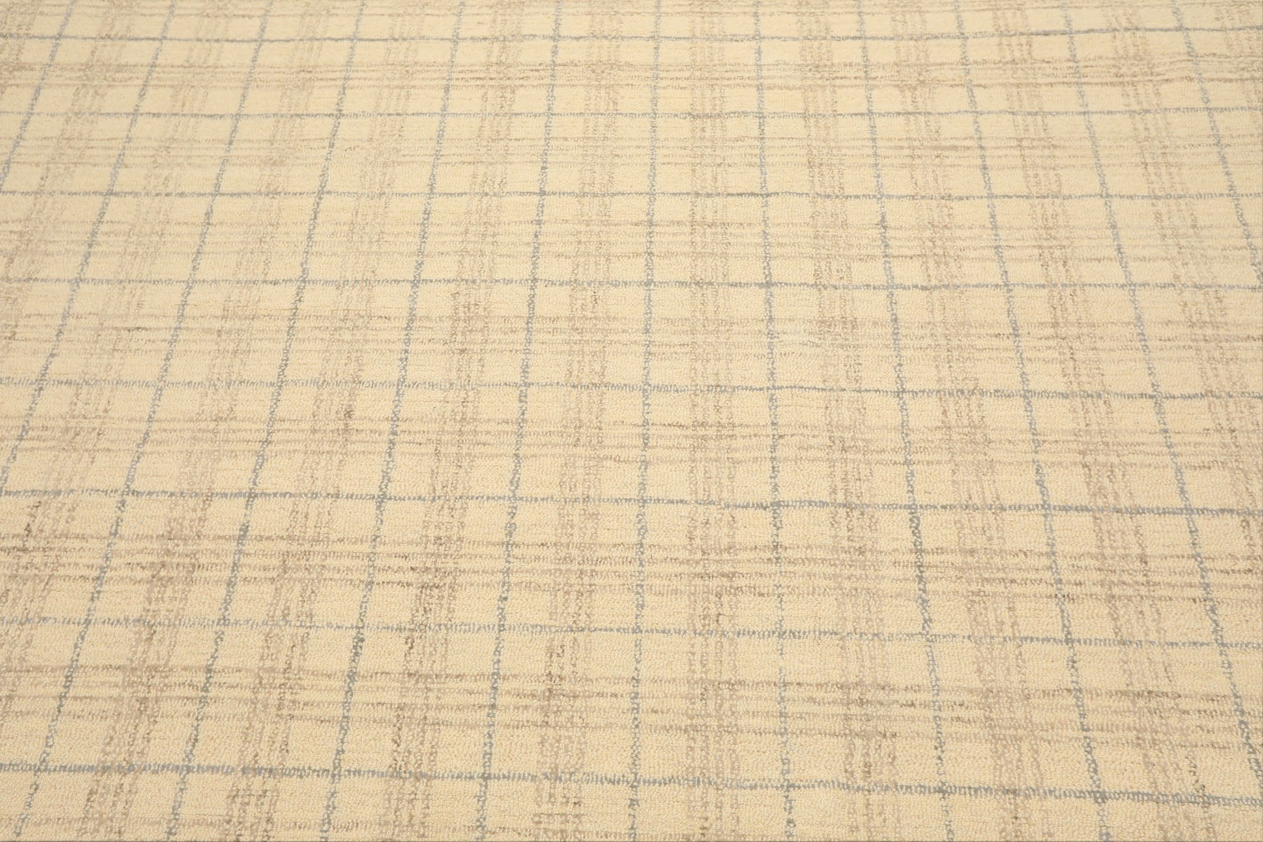 Multi Size Ivory Beige Slate Color Hand Loomed  Wool Contemporary Oriental Rug