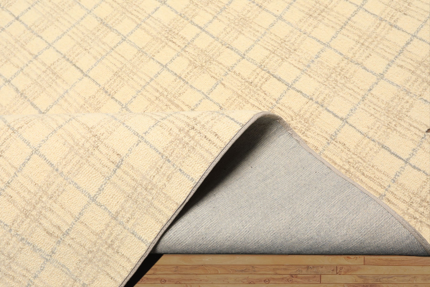 Multi Size Ivory Beige Slate Color Hand Loomed  Wool Contemporary Oriental Rug