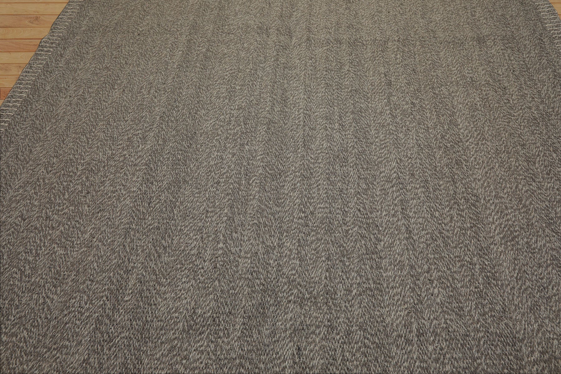 8x10 Taupe, Gray, Color Hand Woven Flatweave Wool Modern & Contemporary Oriental Rug