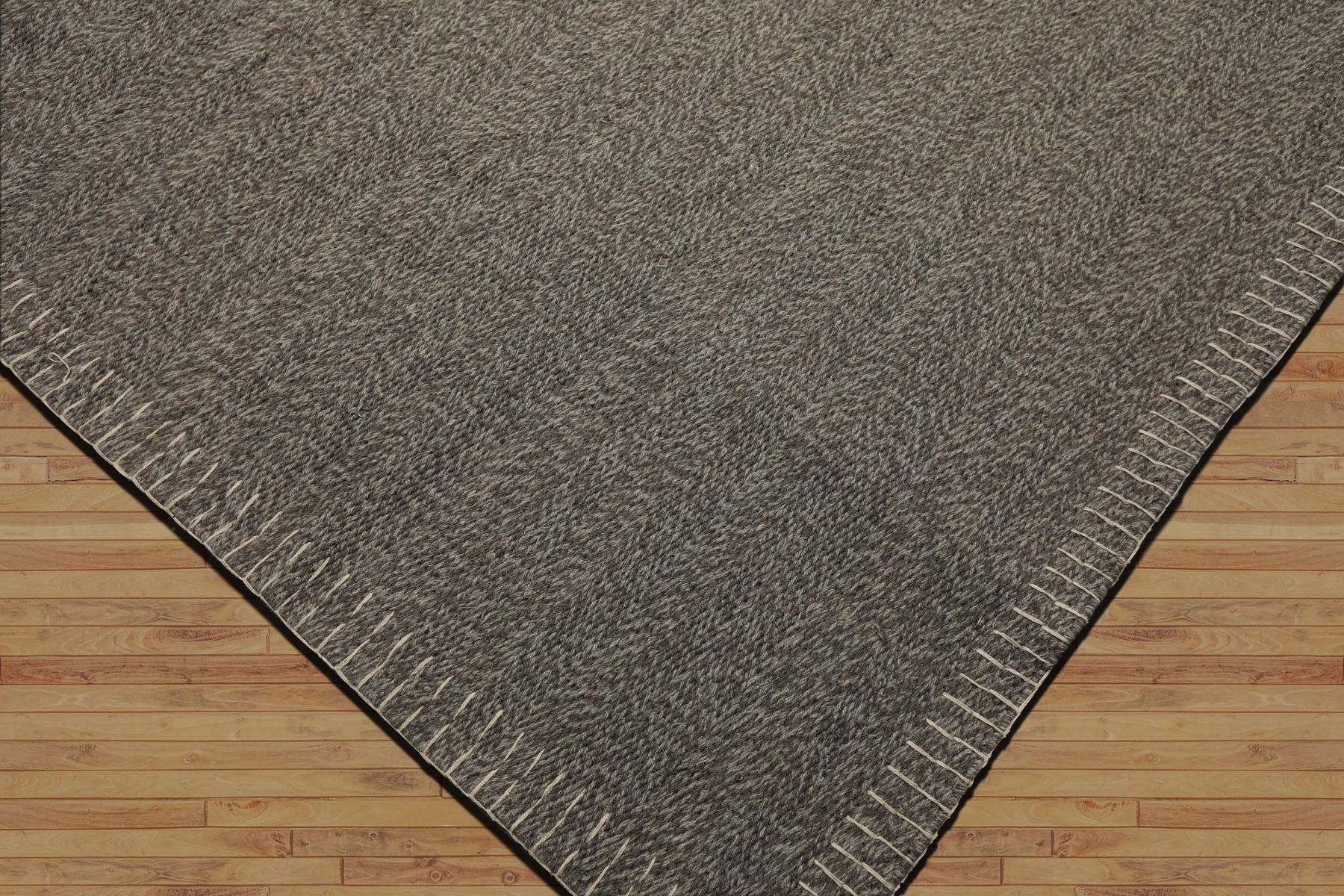 8x10 Taupe, Gray, Color Hand Woven Flatweave Wool Modern & Contemporary Oriental Rug