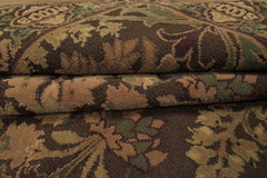 9x12 Brown, Tan, Sage Color Hand Knotted French Aubusson Savonnerie Wool Traditional Oriental Rug