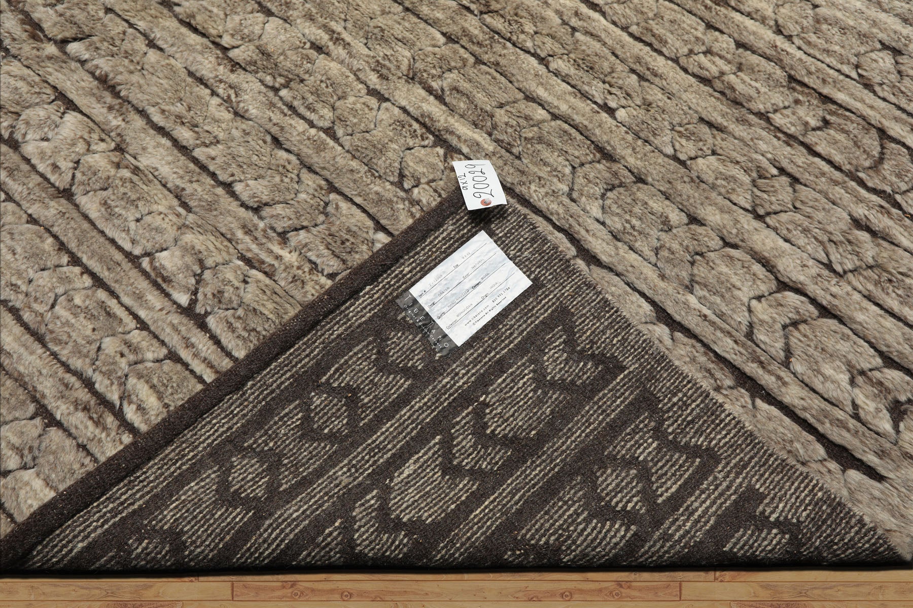 9x12 Beige, Brown, Color Hand Knotted Moroccan Wool Modern & Contemporary Oriental Rug