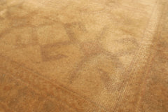 8x10 Tan, Beige, Gray Color Hand Knotted Oushak New Zealand Wool Transitional Oriental Rug