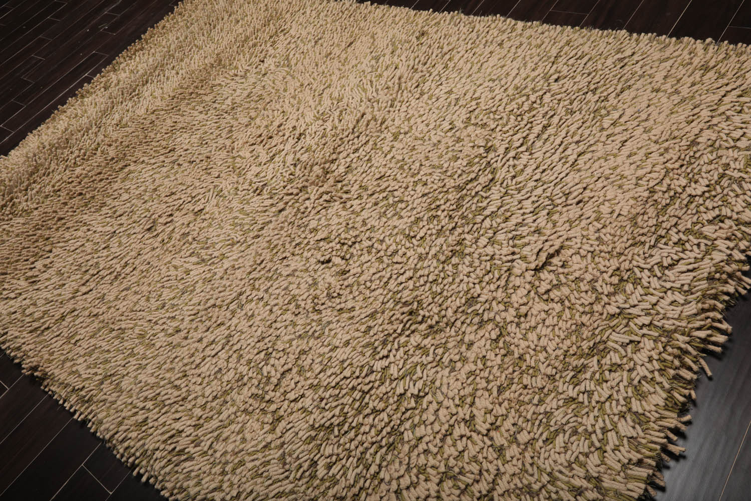 6x9 Beige, Sage, Color Machine Made All-Over 100% Wool Modern Oriental Rug