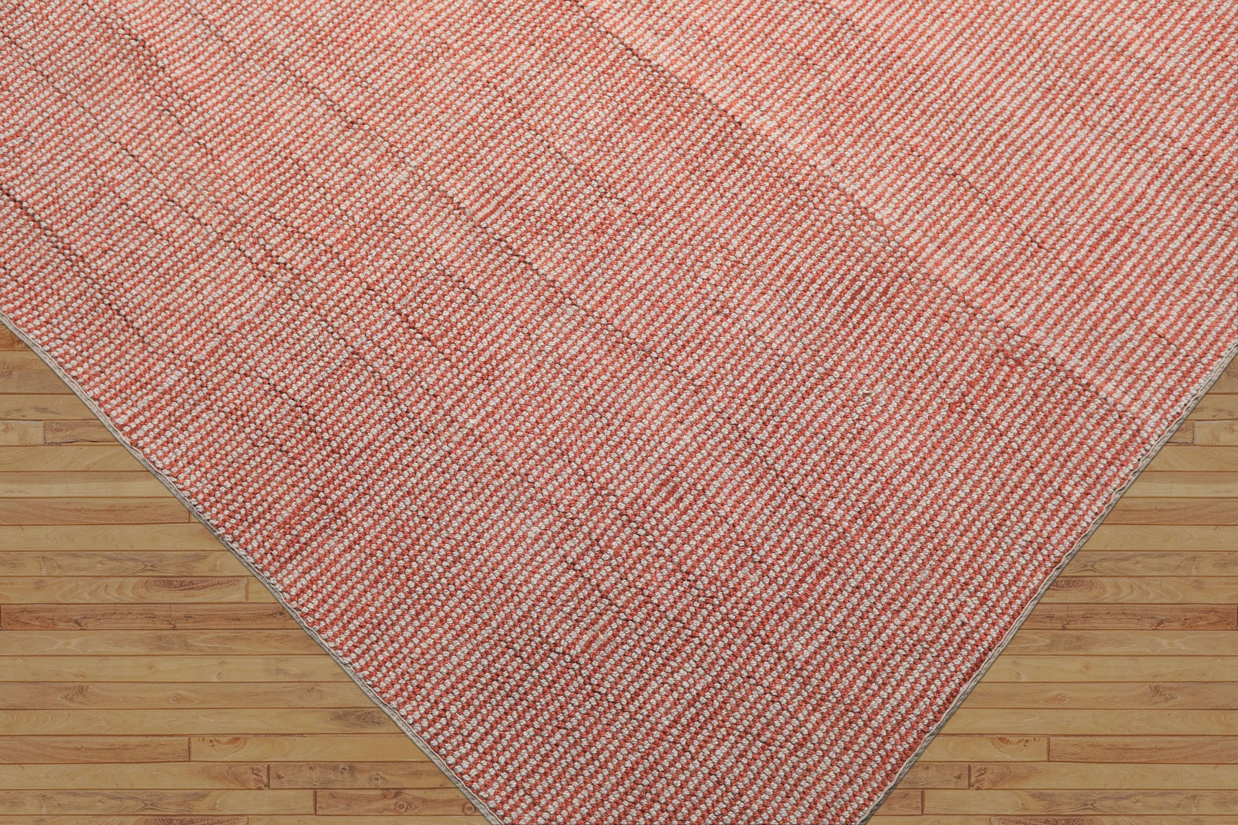 Multi Size Rust Gray Color Hand Loomed Berber Wool Contemporary Oriental Rug