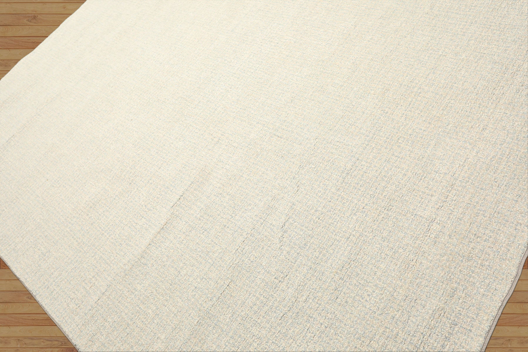 Multi Size Beige Seafoam Color Hand Loomed Berber Wool Contemporary Oriental Rug