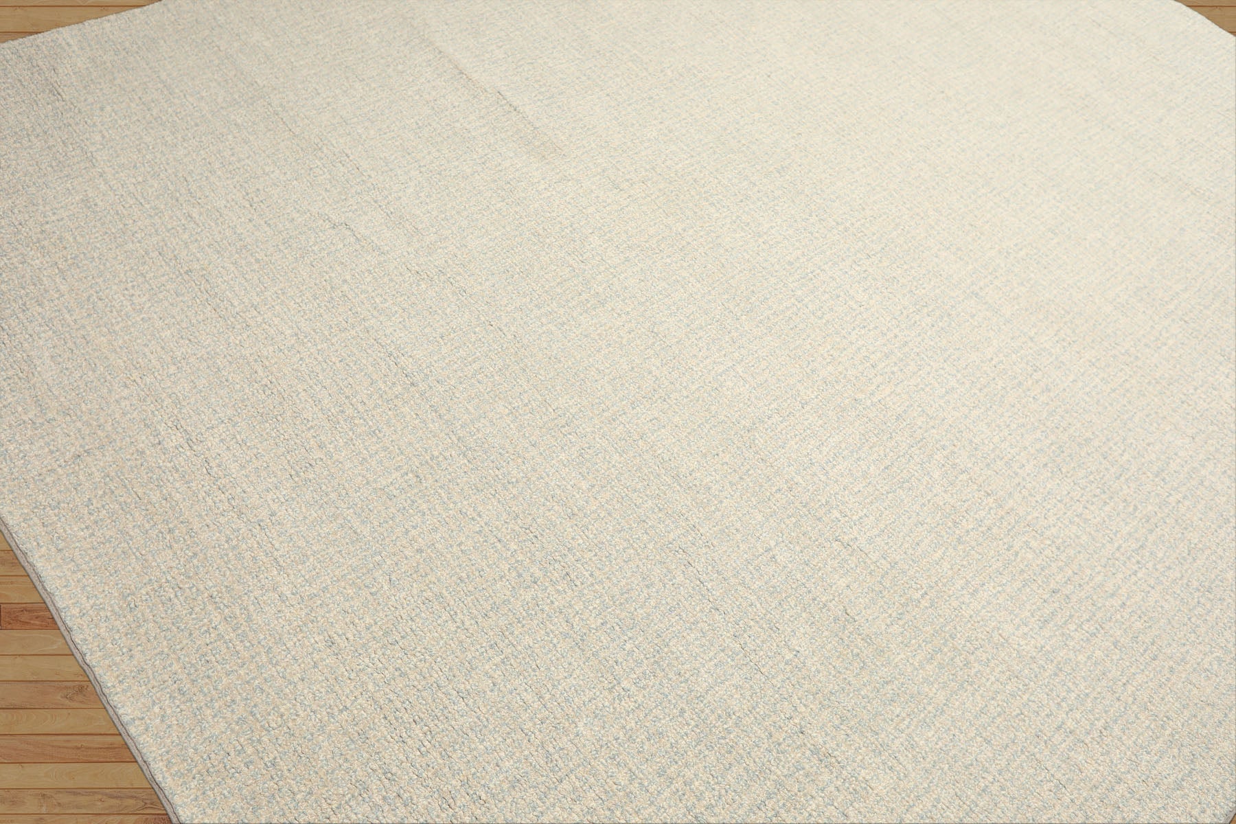 Multi Size Beige Seafoam Color Hand Loomed Berber Wool Contemporary Oriental Rug