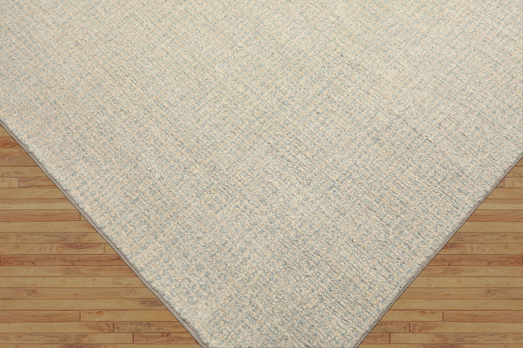 Multi Size Beige Seafoam Color Hand Loomed Berber Wool Contemporary Oriental Rug