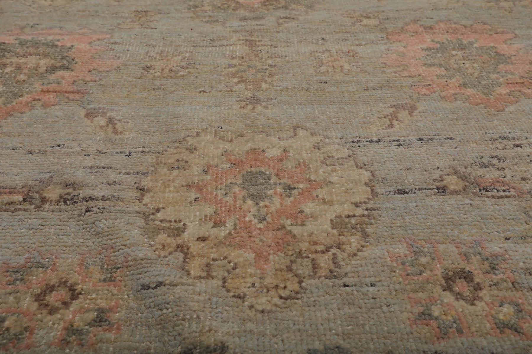 4x6 Mint, Pistacchio, Blush Color Hand Knotted Afghan Oushak 100% Wool Traditional Oriental Rug