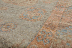 4x6 Mint, Blush, Beige Color Hand Knotted Afghan Oushak 100% Wool Traditional Oriental Rug