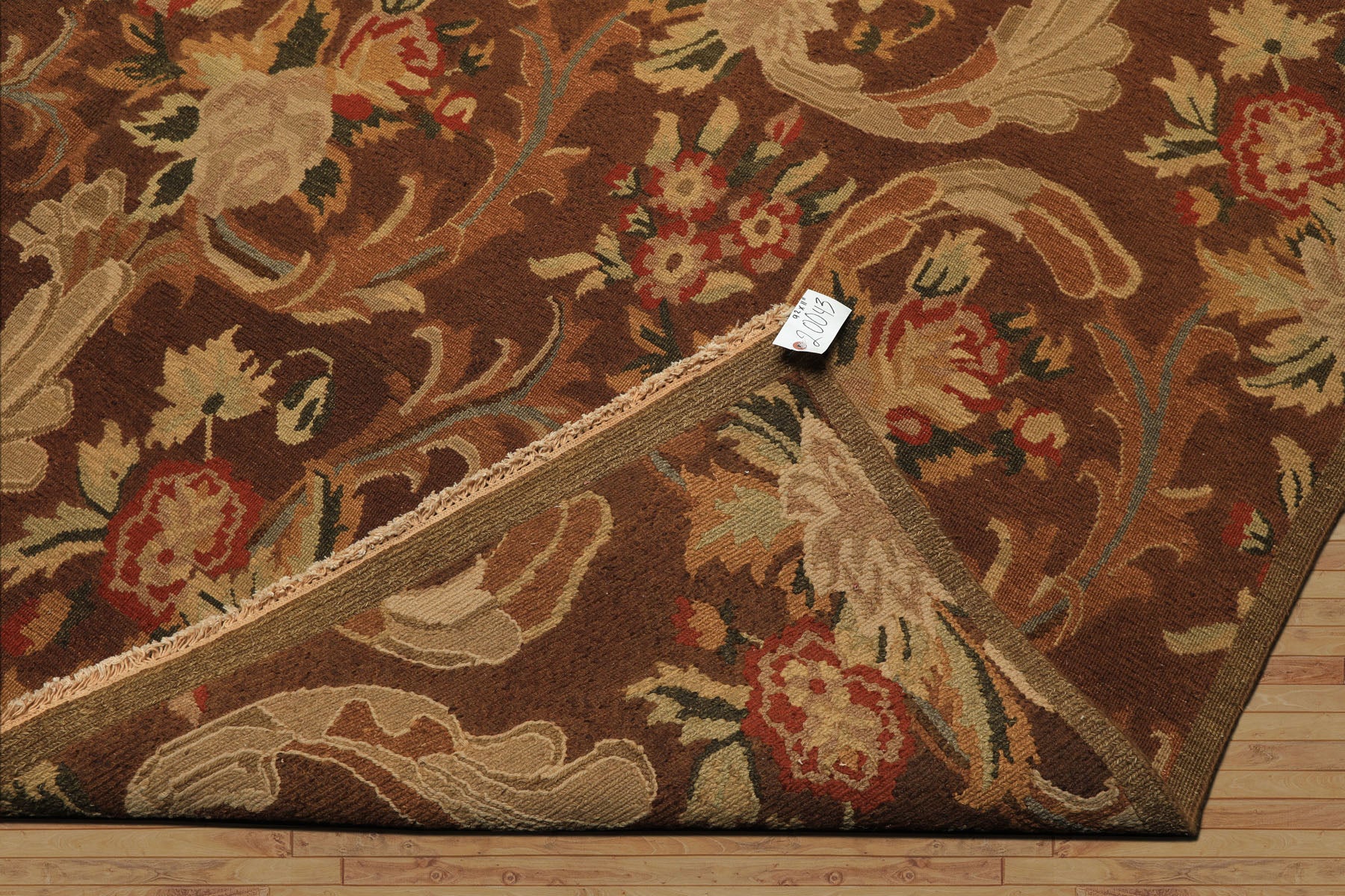 9x12 Brown, Burnt, Orange Color Hand Knotted Nourison Nourmak Soumak Wool Arts & Crafts Oriental Rug