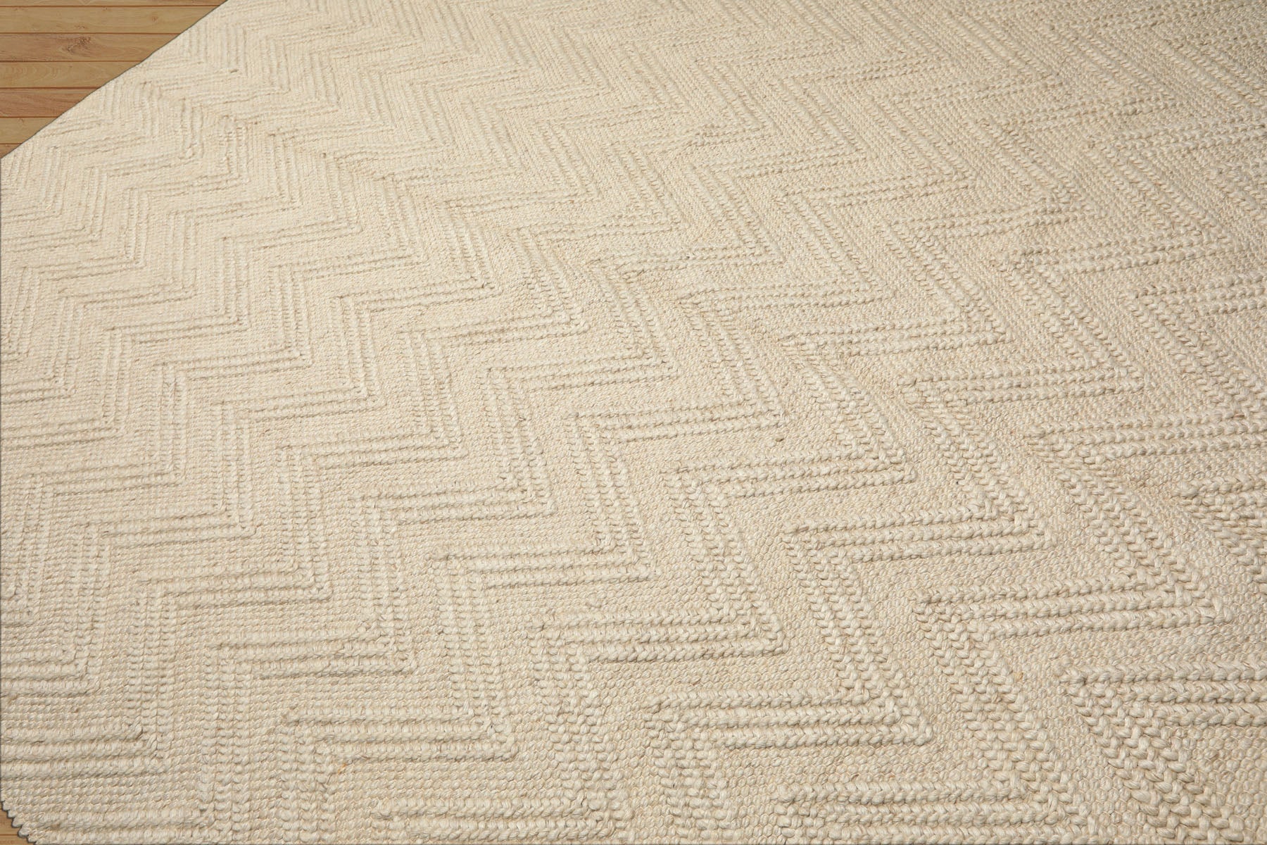 9x12 Tone on Tone Ivory, , Color Hand Knotted Tibetan Wool Modern & Contemporary Oriental Rug