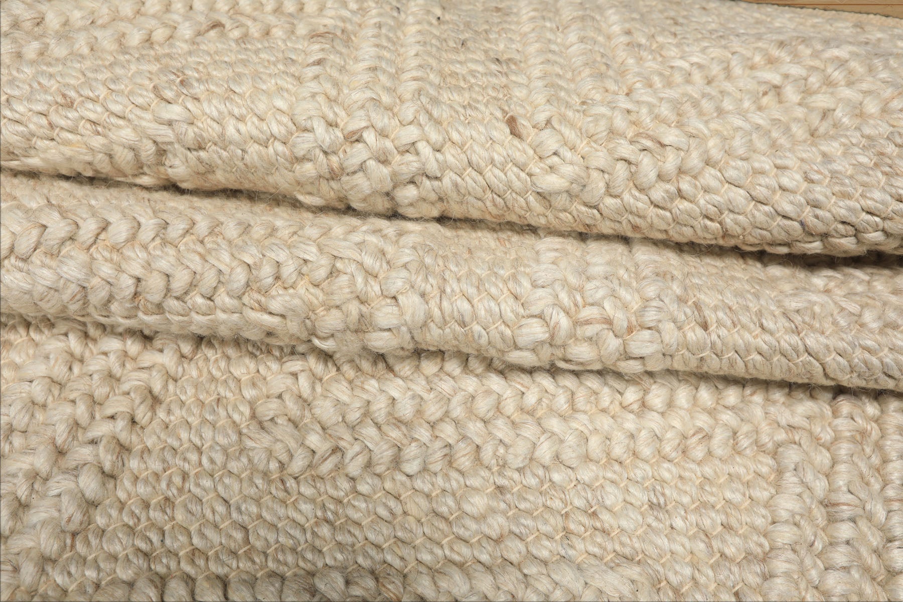 9x12 Tone on Tone Ivory, , Color Hand Knotted Tibetan Wool Modern & Contemporary Oriental Rug