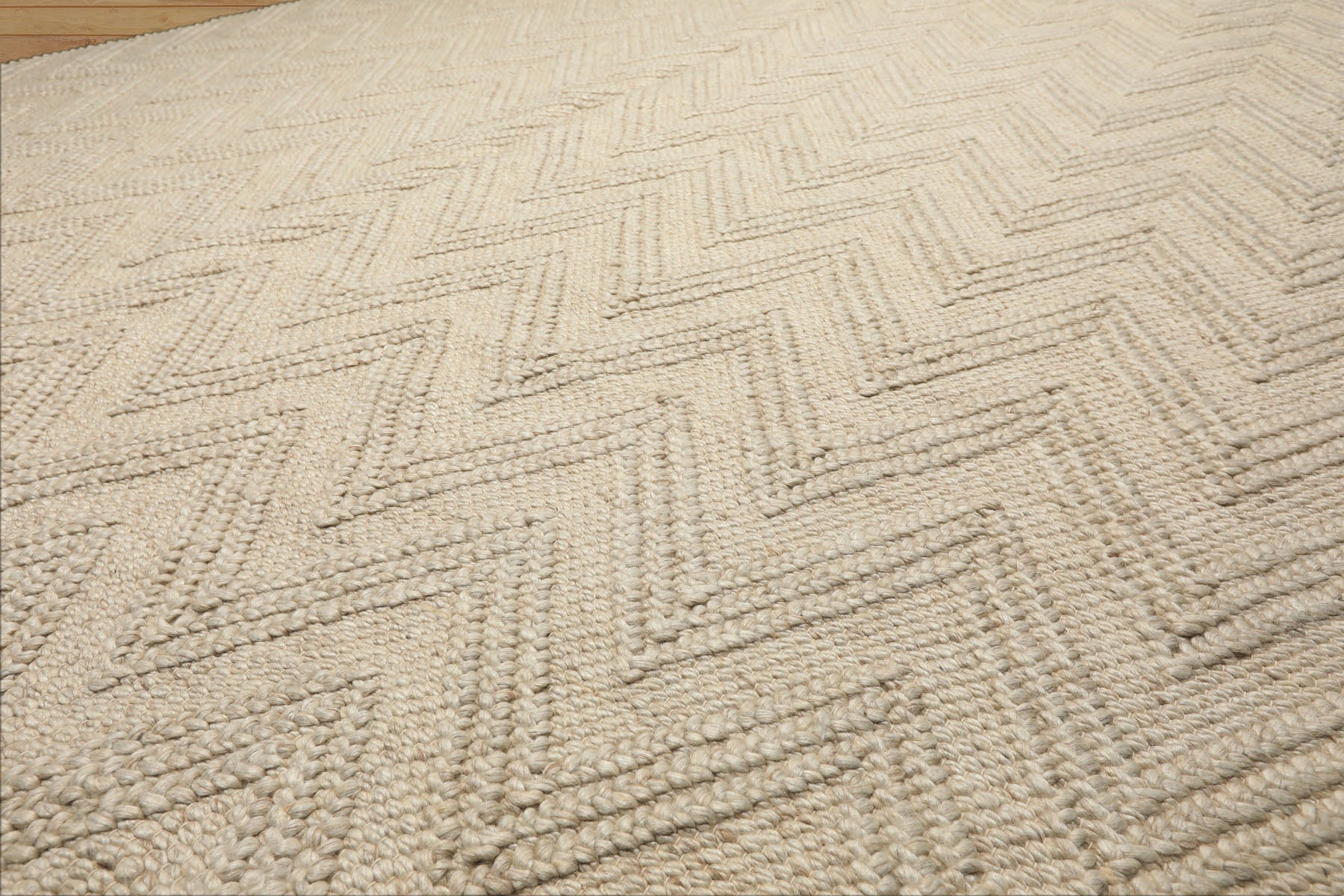 9x12 Tone on Tone Ivory, , Color Hand Knotted Tibetan Wool Modern & Contemporary Oriental Rug