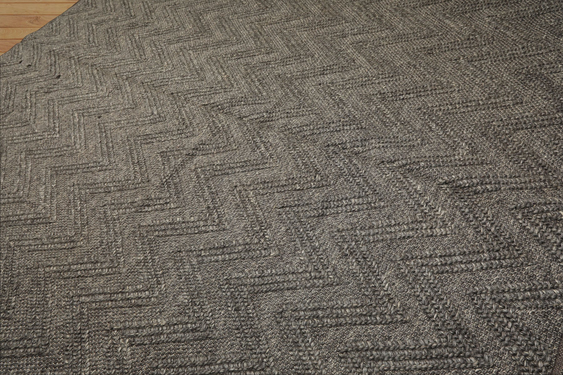 9x12 Tone on Tone Graphite, , Color Hand Knotted Tibetan Wool Modern & Contemporary Oriental Rug
