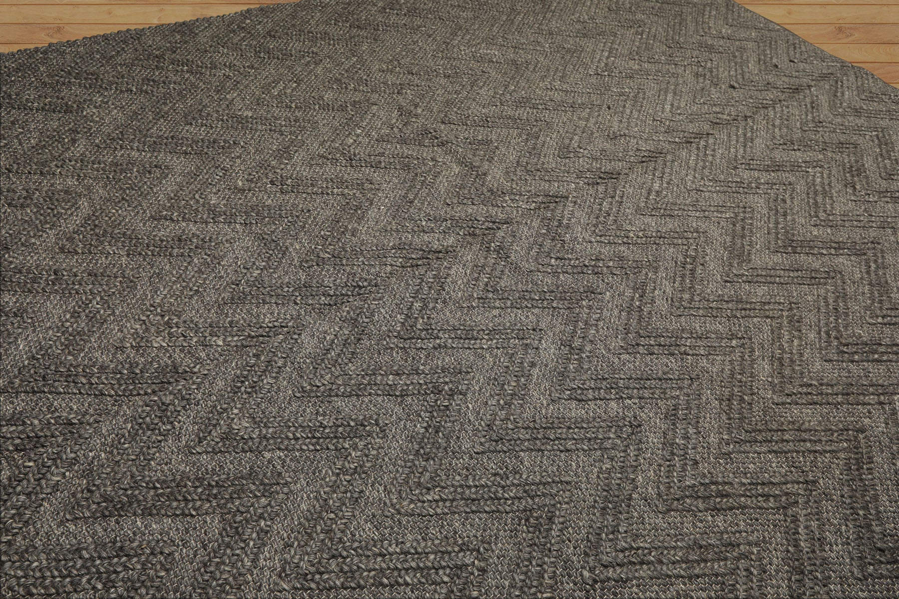 9x12 Tone on Tone Graphite, , Color Hand Knotted Tibetan Wool Modern & Contemporary Oriental Rug