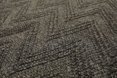 9x12 Tone on Tone Graphite, , Color Hand Knotted Tibetan Wool Modern & Contemporary Oriental Rug