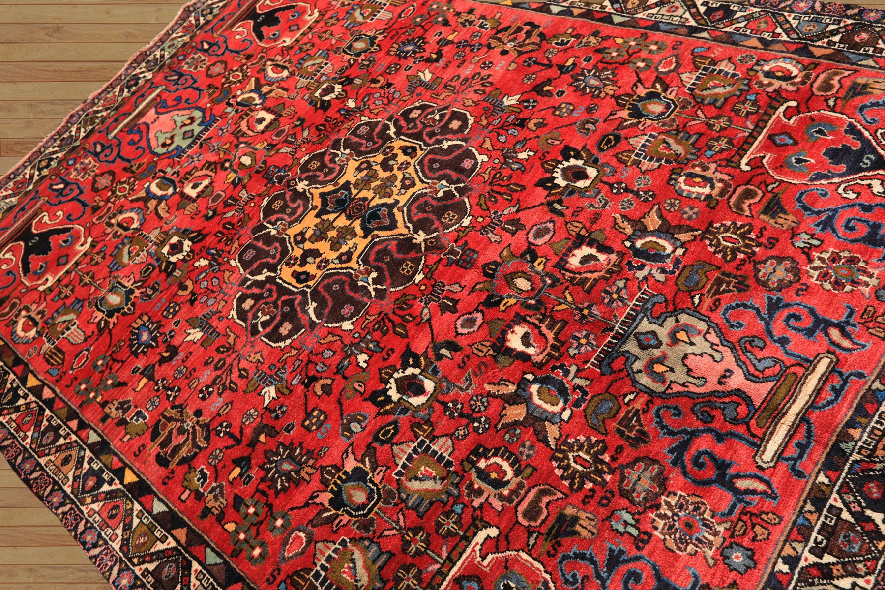 6x9 Rose, Peach, Gray Color Hand Knotted Tabriz Wool Traditional Oriental Rug