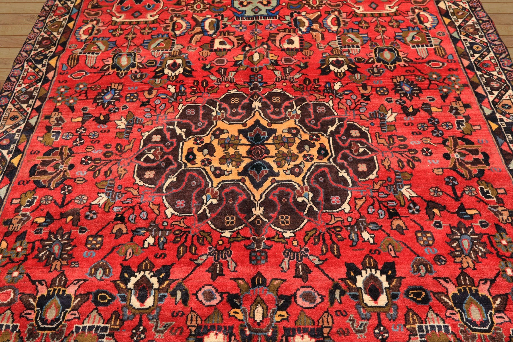 6x9 Rose, Peach, Gray Color Hand Knotted Tabriz Wool Traditional Oriental Rug