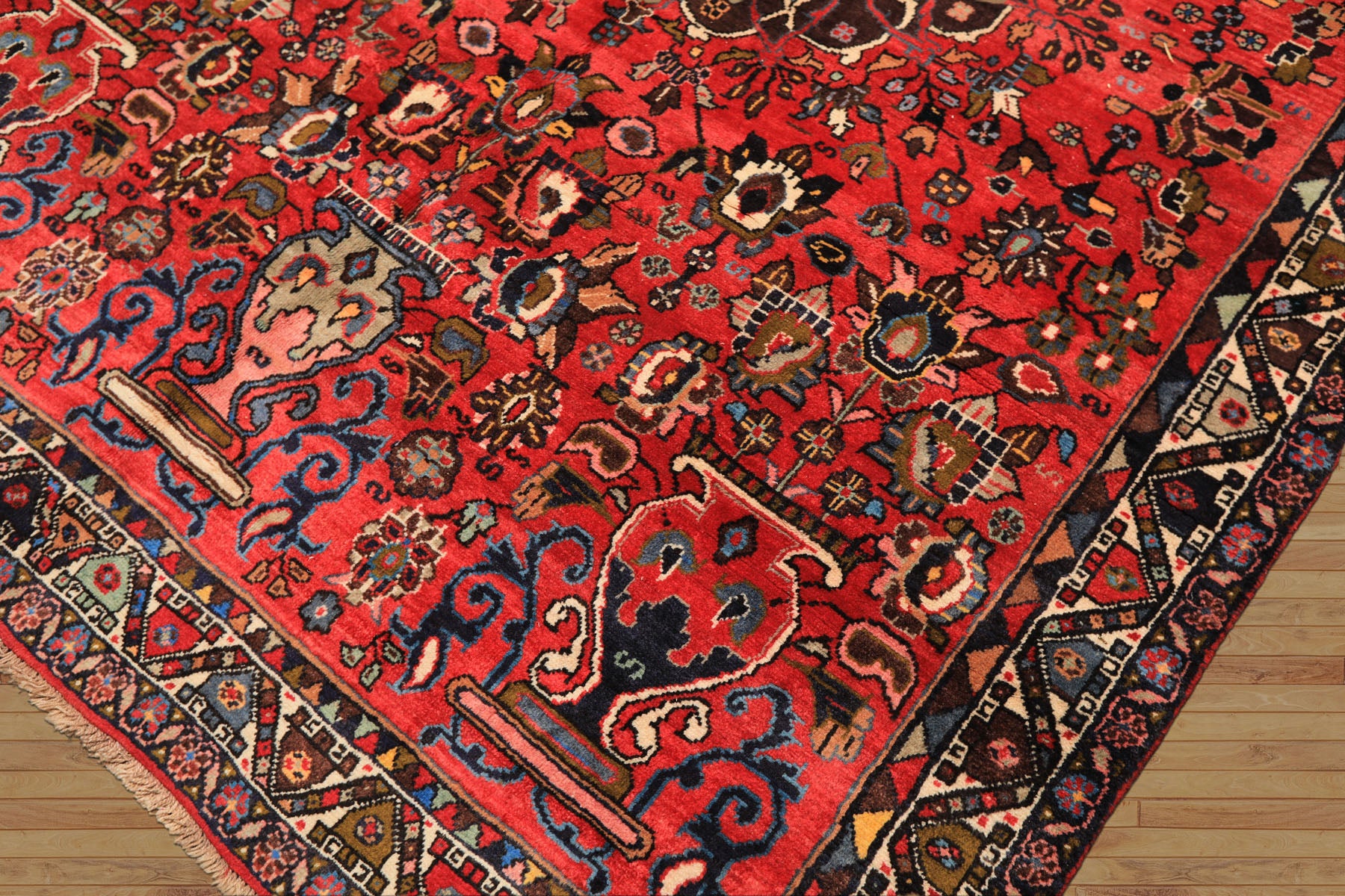6x9 Rose, Peach, Gray Color Hand Knotted Tabriz Wool Traditional Oriental Rug