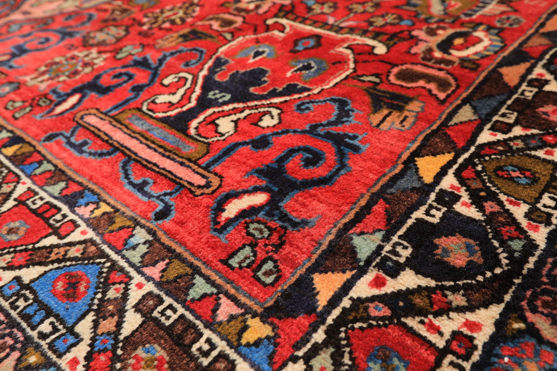 6x9 Rose, Peach, Gray Color Hand Knotted Tabriz Wool Traditional Oriental Rug