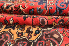 6x9 Rose, Peach, Gray Color Hand Knotted Tabriz Wool Traditional Oriental Rug