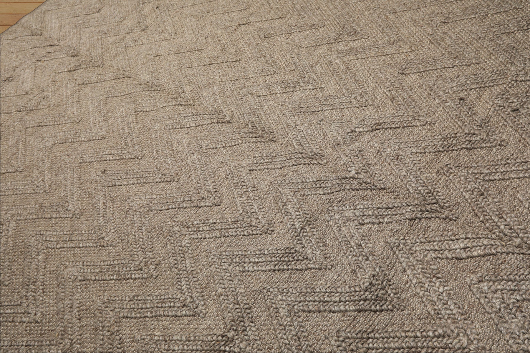 9x12 Tone on Tone Mocha, , Color Hand Knotted Tibetan Wool Modern & Contemporary Oriental Rug