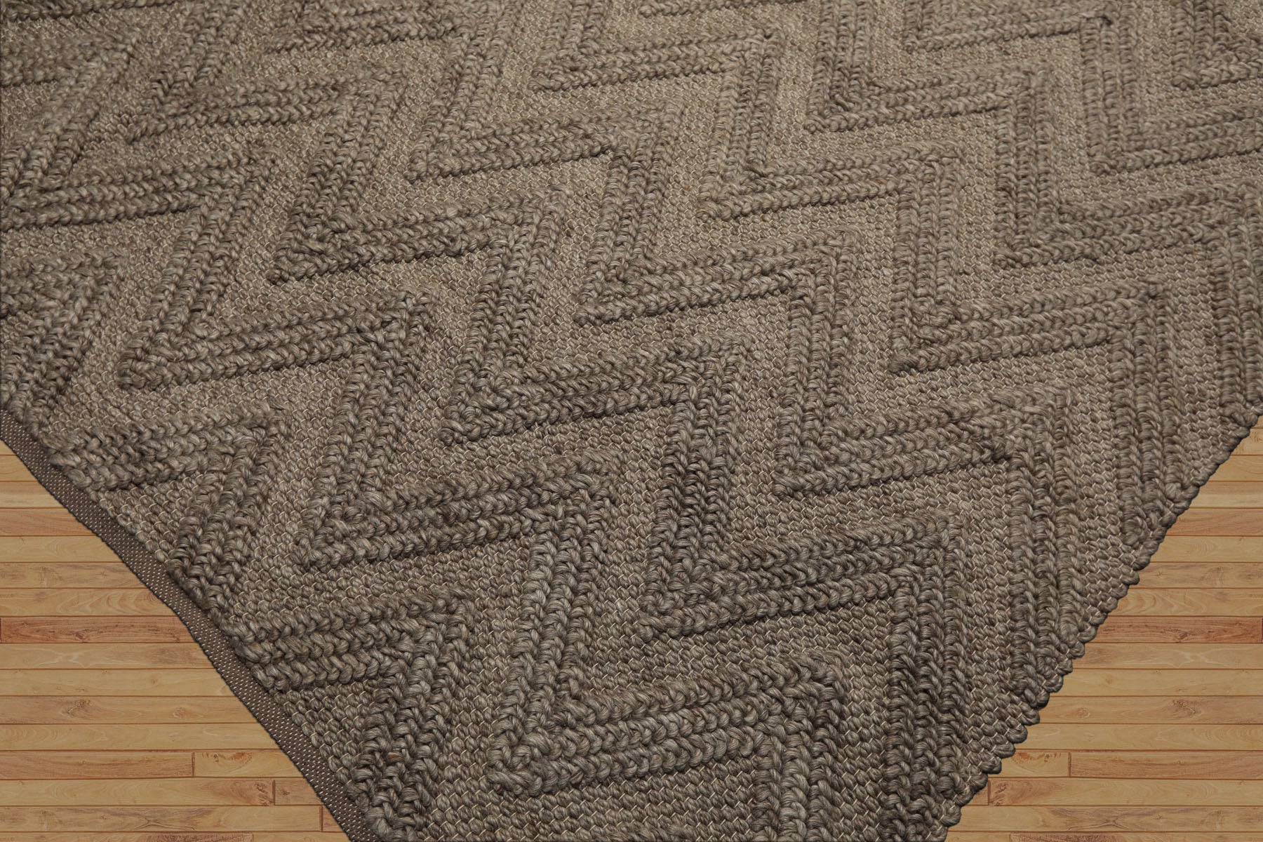 9x12 Tone on Tone Mocha, , Color Hand Knotted Tibetan Wool Modern & Contemporary Oriental Rug