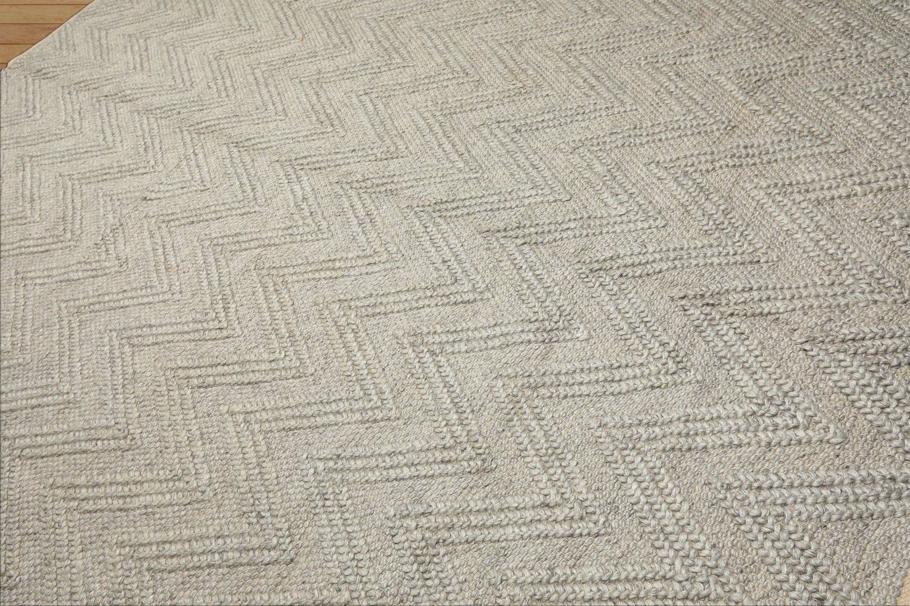 9x12 Tone on Tone Silver, Gray, Color Hand Knotted Tibetan Wool Modern & Contemporary Oriental Rug