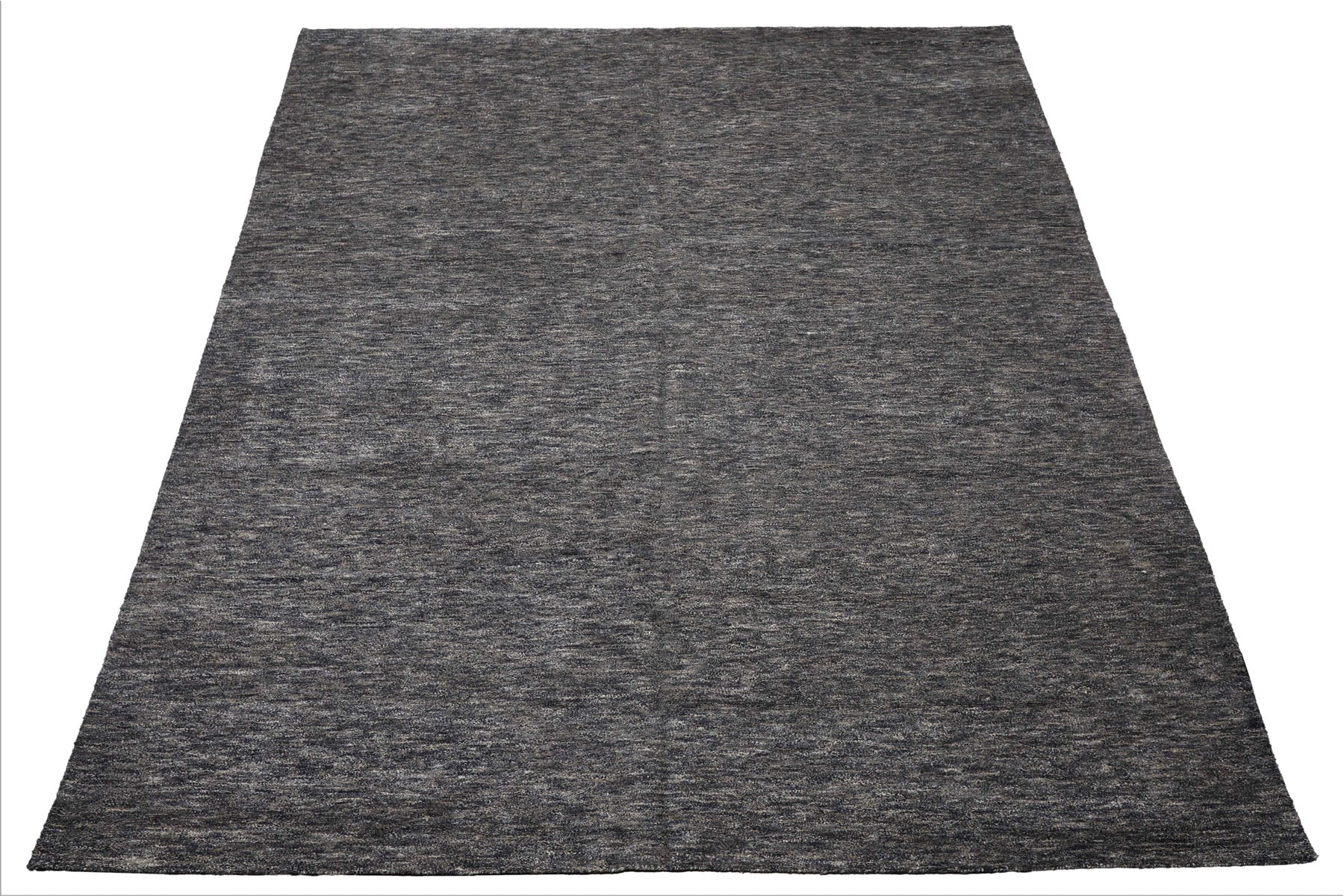 10x14 Gray, Slate, Blue Color Hand Knotted Tibetan Wool & Bamboo Silk Modern & Contemporary Oriental Rug