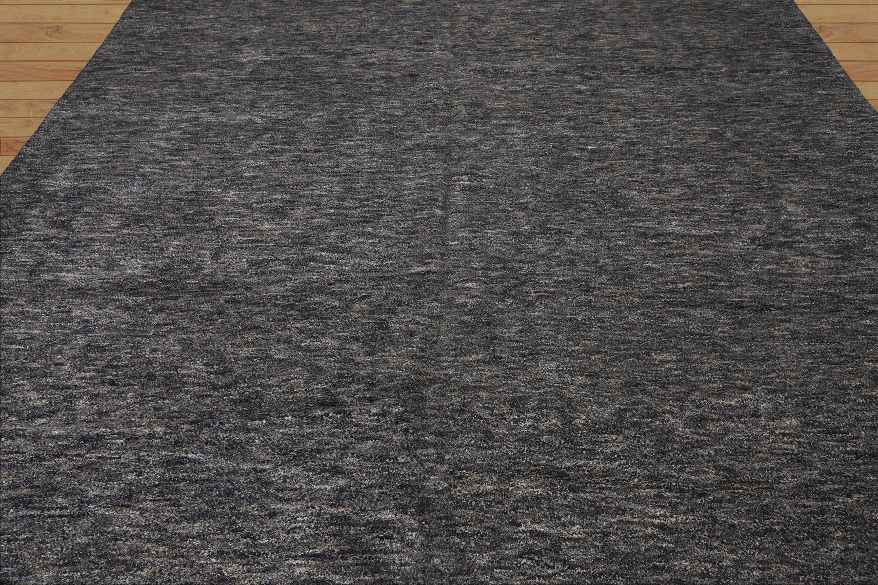 10x14 Gray, Slate, Blue Color Hand Knotted Tibetan Wool & Bamboo Silk Modern & Contemporary Oriental Rug