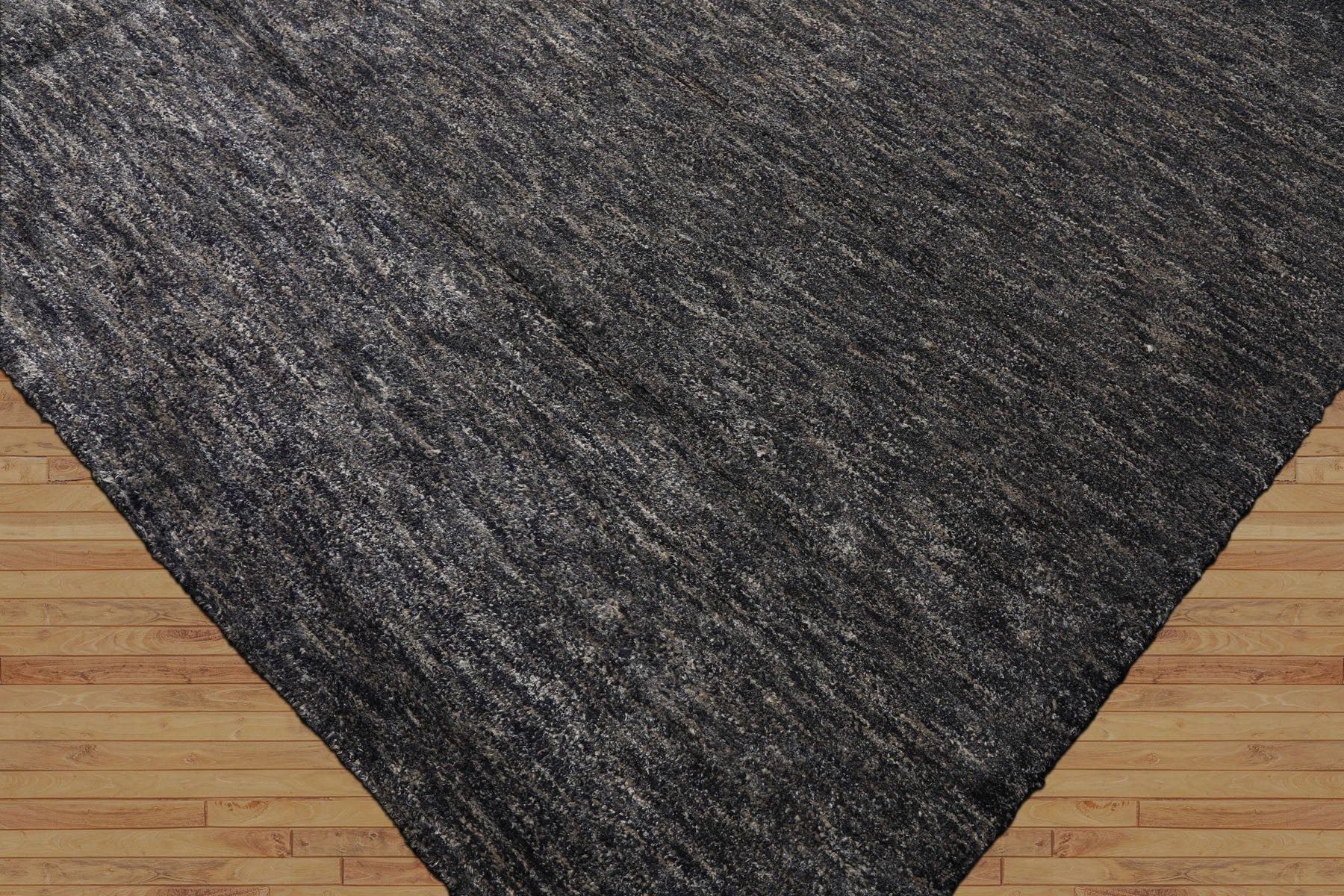 10x14 Gray, Slate, Blue Color Hand Knotted Tibetan Wool & Bamboo Silk Modern & Contemporary Oriental Rug