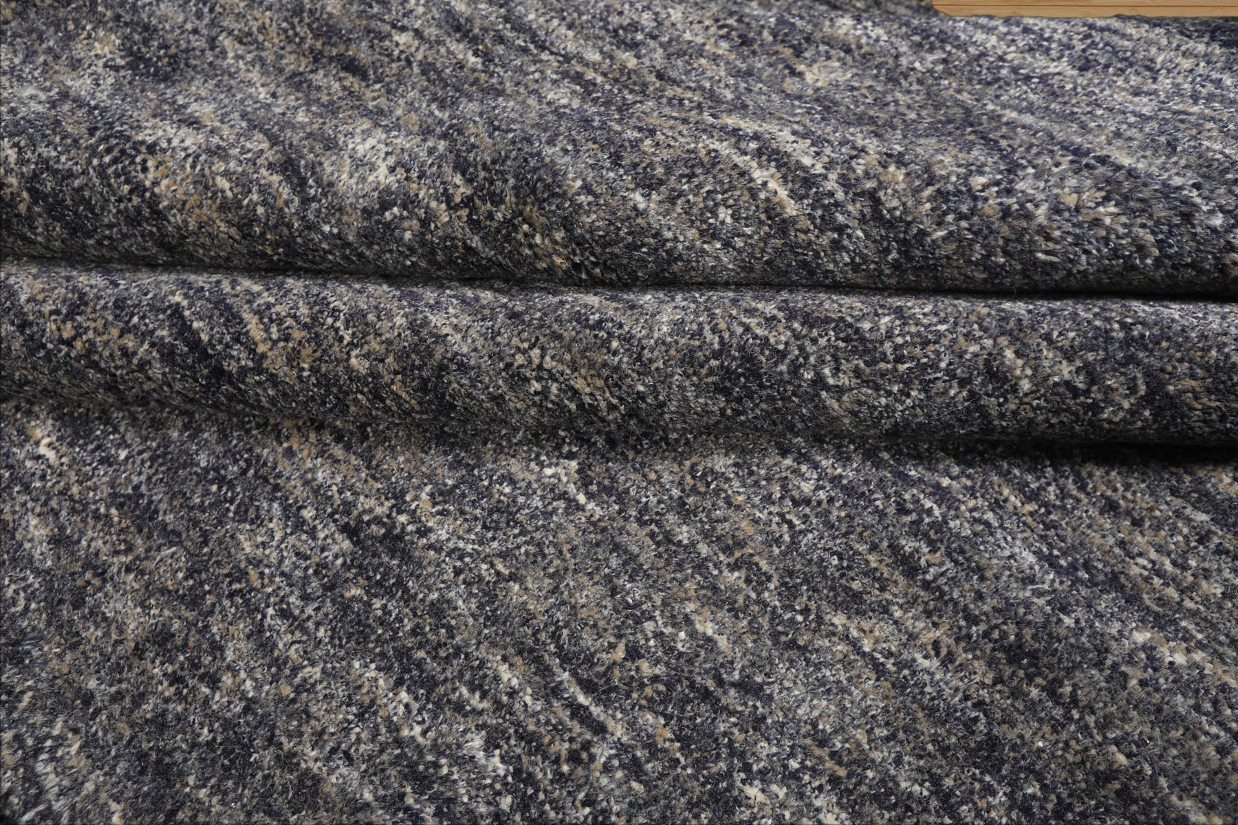 10x14 Gray, Slate, Blue Color Hand Knotted Tibetan Wool & Bamboo Silk Modern & Contemporary Oriental Rug