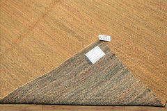 8x10 Gold, Rust, Aqua Color Hand Woven Tibetan Seagrass Modern & Contemporary Oriental Rug