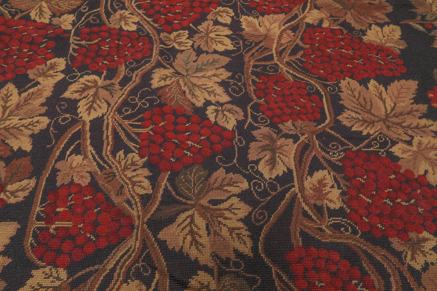 8x10 Chocolate, Rust, Gold Color Hand Woven All-Over 100% Wool Traditional Oriental Rug