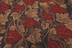 8x10 Chocolate, Rust, Gold Color Hand Woven All-Over 100% Wool Traditional Oriental Rug