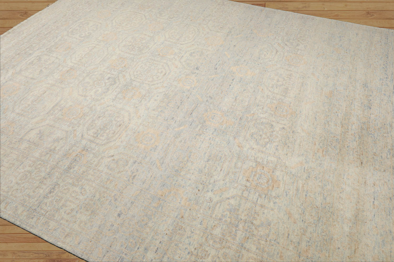 Hannabel LoomBloom Gray 7'10''x9'10" Hand Knotted Transitional Oushak Wool Oriental Area Rug