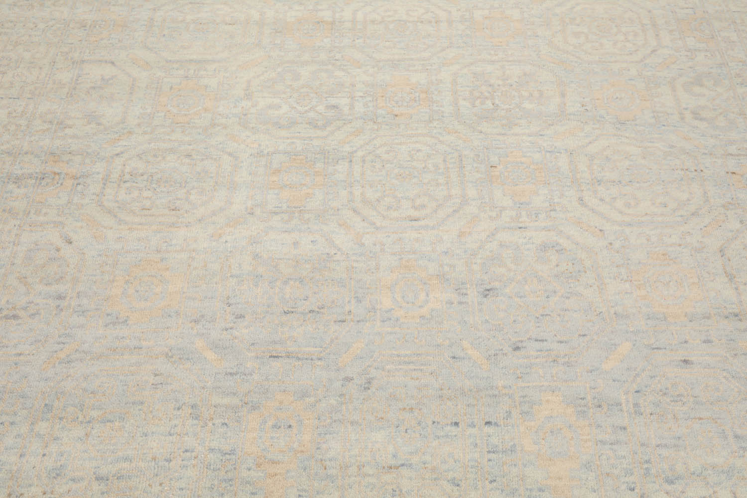 Hannabel LoomBloom Gray 7'10''x9'10" Hand Knotted Transitional Oushak Wool Oriental Area Rug