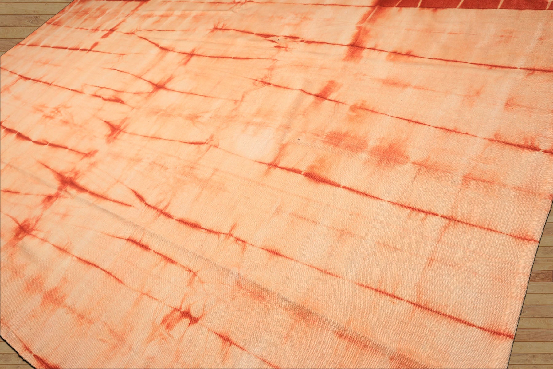 8x14 Ivory, Peach, Orange Color Hand Woven Kilim Wool Modern & Contemporary Oriental Rug